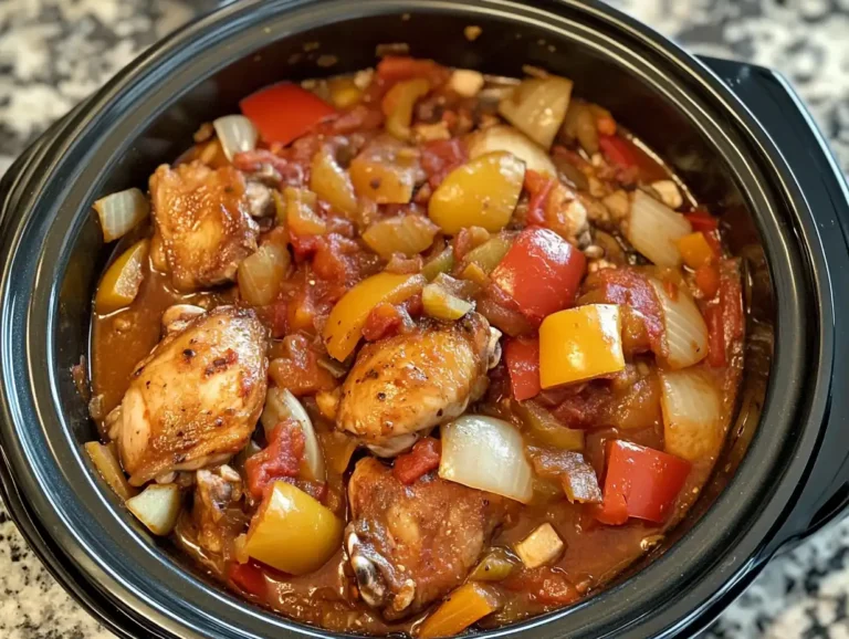 Slow Cooker Chicken Cacciatore