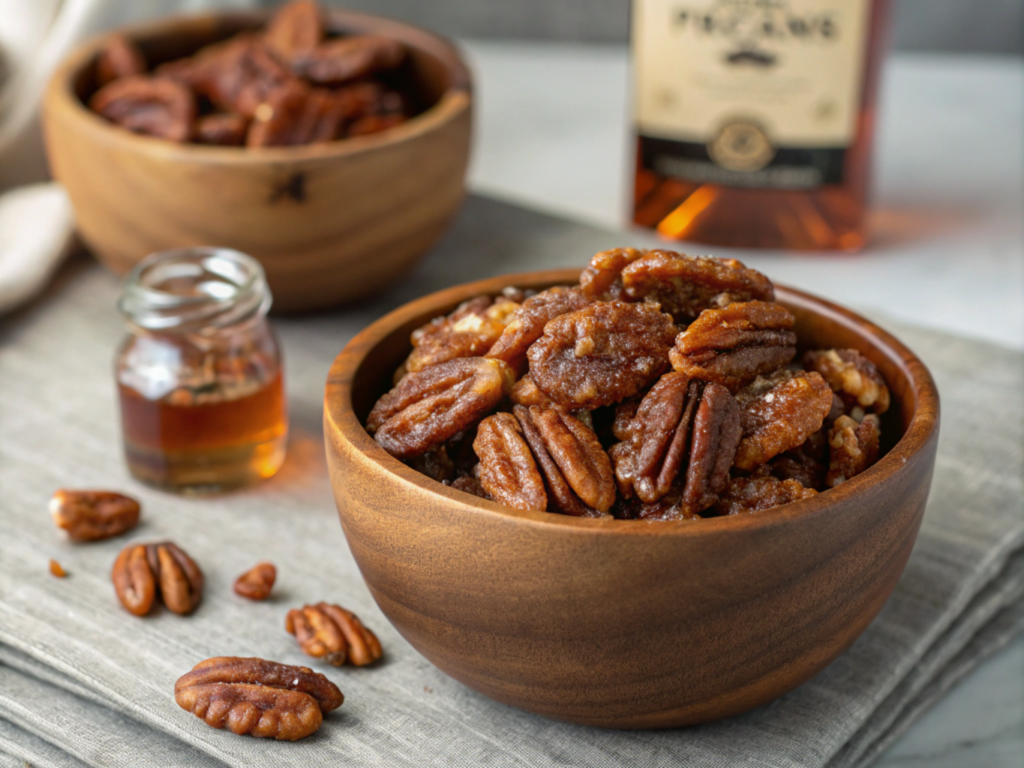 bourbon candied pecan recipe