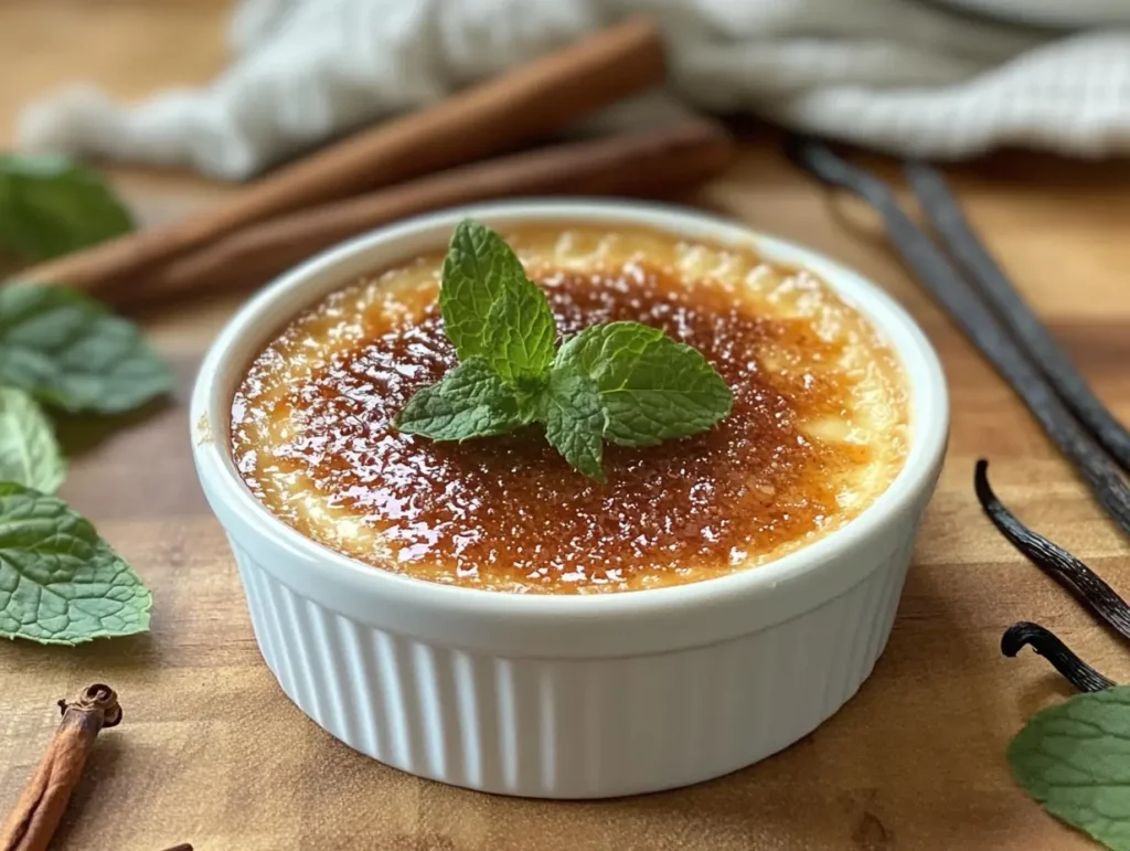 What is the English name for crème brûlée