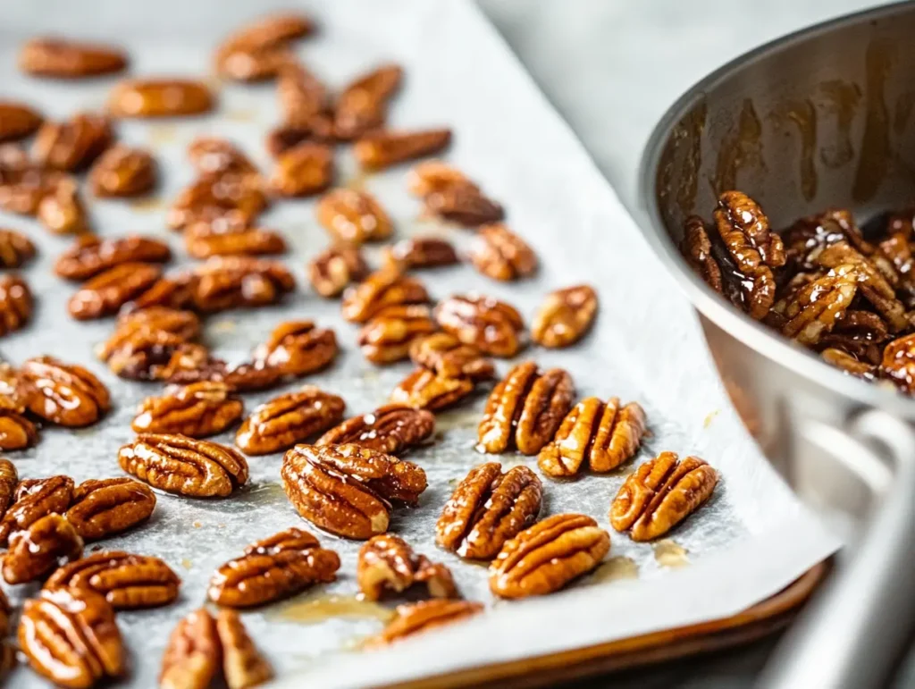 How to make candied pecans crunchy