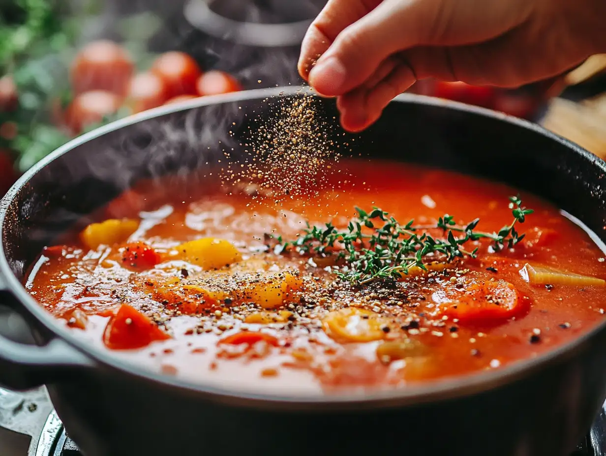 How do you add flavor to boring soup