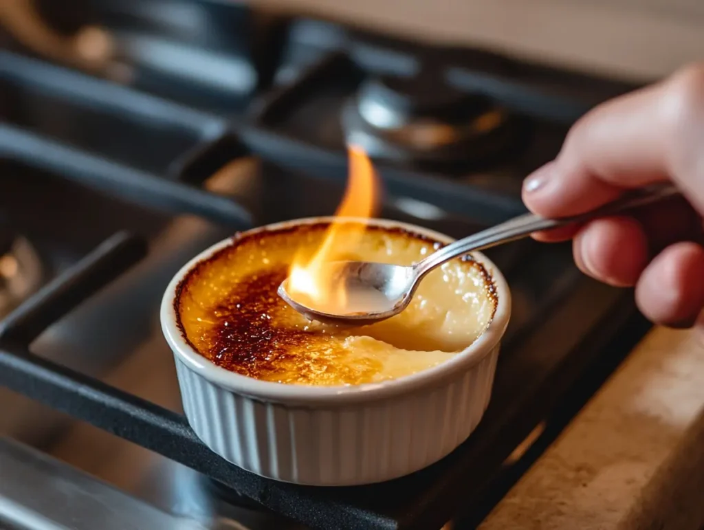 Burn Sugar on Crème Brûlée Without Torch