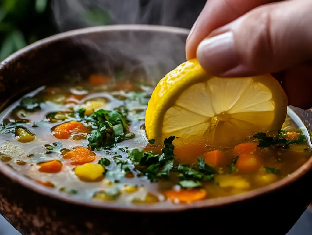 How do you add flavor to boring soup