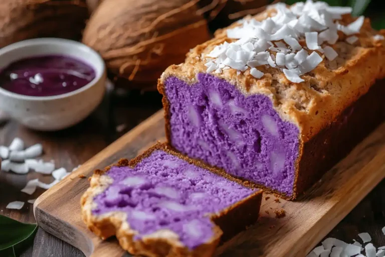 coconut ube milk bread