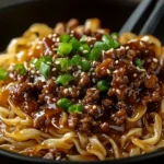Mongolian Ground Beef Noodles